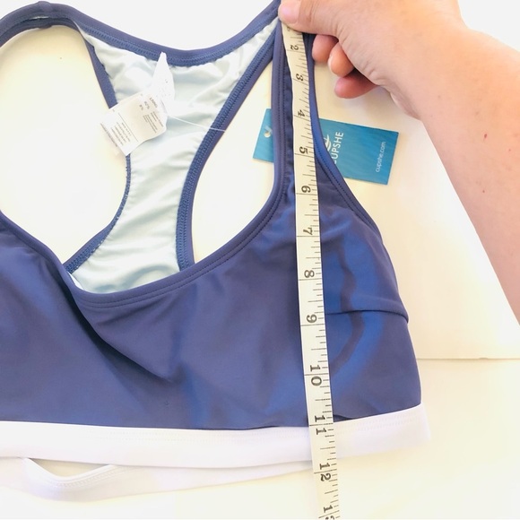 Cupshe Roaming River Sporty Back Bralette & Banded Hipster Bikini Set Size  M/L - Picture 11 of 16